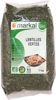Markal Lentilles vertes anica bio 1kg - 1378